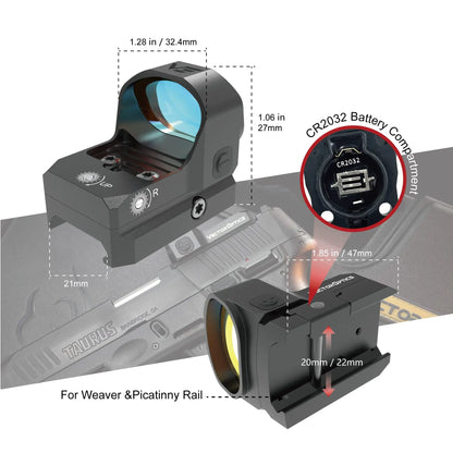 Red Dot Frenzy-X 1x20x28 - 3/6MOA  - Vector Optics