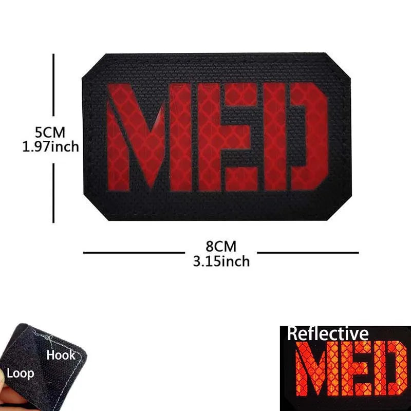 Patch médic Airsoft – 14 MED Noir