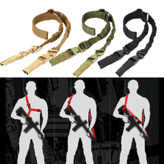 Sangle tactique Airsoft 2 points avec boucles métalliques