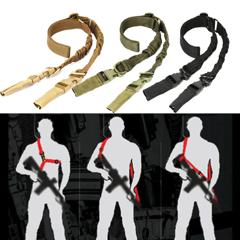 Sangle tactique Airsoft 2 points avec boucles métalliques