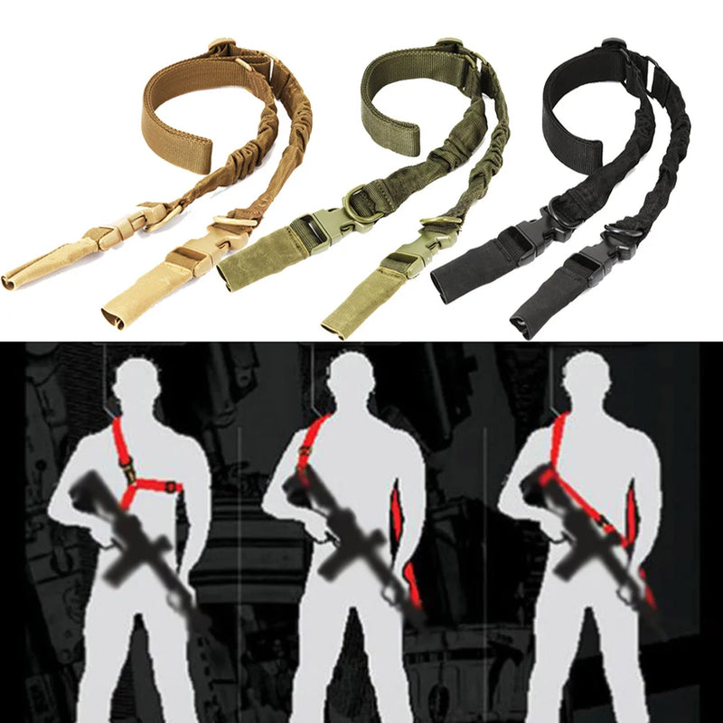 Sangle tactique Airsoft 2 points avec boucles métalliques