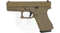 Pistolet airsoft WE W19 Gen5 6 mm — Gaz — Tan — Réf. WE1081