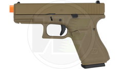 Pistolet WE W19 Gen5 GBB gaz 6 mm — Tan — Réf. WE1081