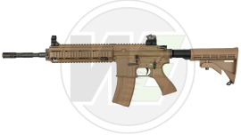 Réplique longue airsoft WE 888 6 mm — Gaz — Tan