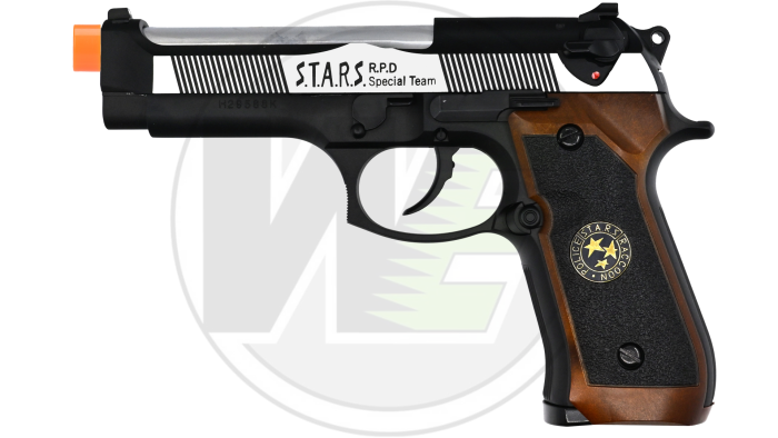 Pistolet WE M9 Biohazard 2T GBB gaz 6 mm — Réf. WE1088