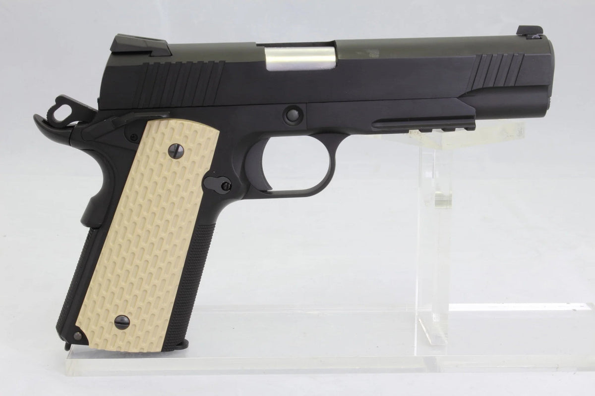 Pistolet WE Kimber 1911 GBB gaz 6 mm — composant du pack AW