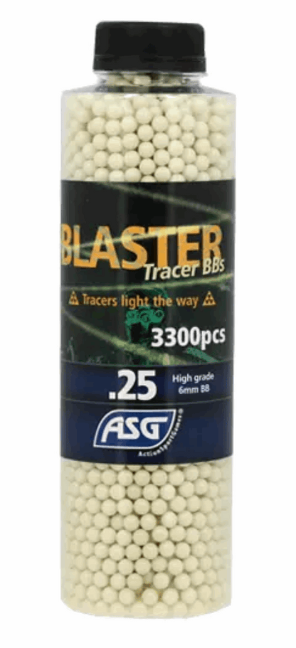Billes Traçantes 0.25G Open Blaster en Bouteille de 3300 - ASG