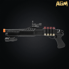 Fusil à pompe airsoft AGM M180 A2 à ressort 6 mm — Réf. AGM0002