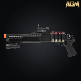 Fusil à pompe airsoft AGM M180 A2 à ressort 6 mm — Réf. AGM0002