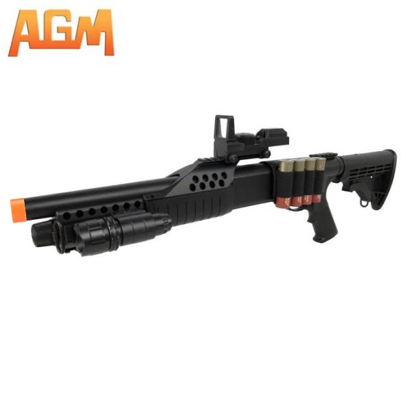 AGM M180-C2 Tactical fusil à pompe Spring 6 mm – Noir — composant du pack AW