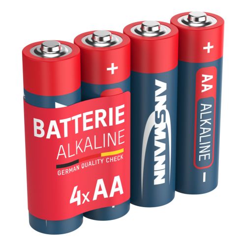 Lot de 4 piles AA LR6 alcalines ANSMANN