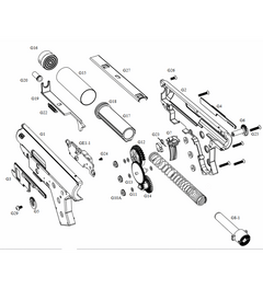 Guide Ressort d'origine Scorpion Evo 3 A1 - ASG - Part : G8-1