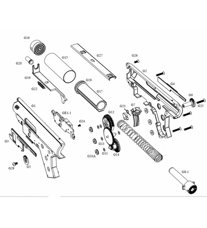 Guide Ressort d'origine Scorpion Evo 3 A1 - ASG - Part : G8-1