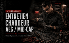 Entretien chargeur AEG / Mid-Cap – nettoyage, ressort et alimentation