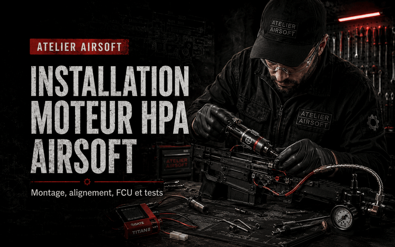 Installation moteur HPA Airsoft – montage, alignement, FCU et tests