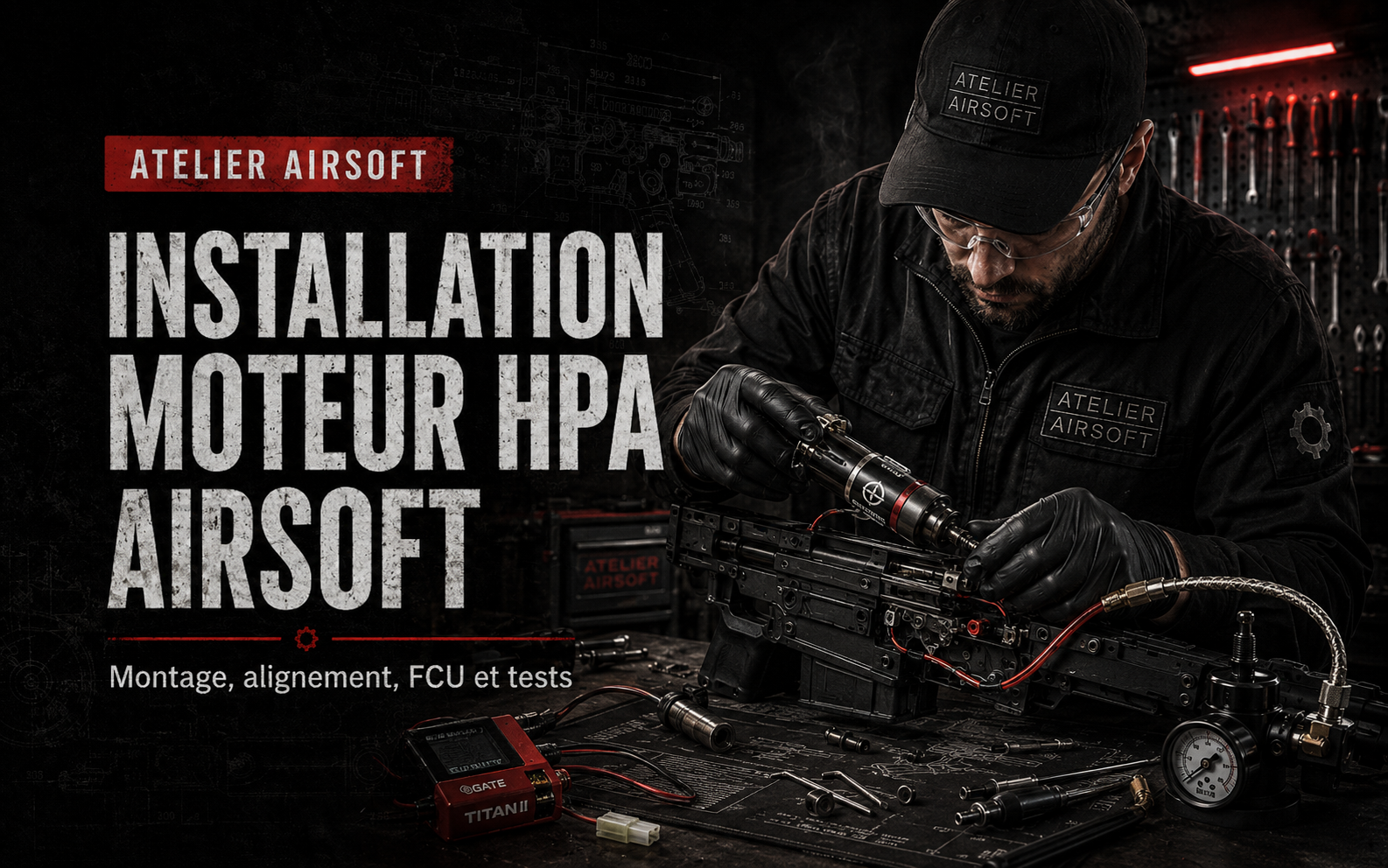 Installation moteur HPA Airsoft – montage, alignement, FCU et tests