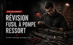 Révision fusil à pompe Airsoft à ressort – mécanisme, alimentation et Hop-Up