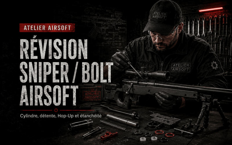 Révision sniper / bolt Airsoft – cylindre, détente, Hop-Up et étanchéité