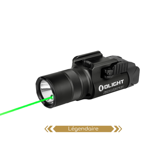 Olight Baldr Pro R | Lampe torche avec laser vert & 1350 lumens LED