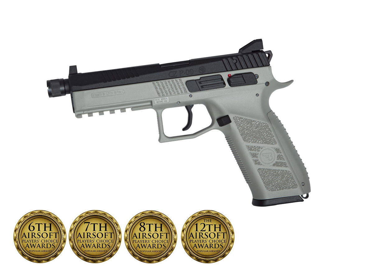 Pistolet airsoft CZ P-09 GBB CO2 6 mm Urban Grey