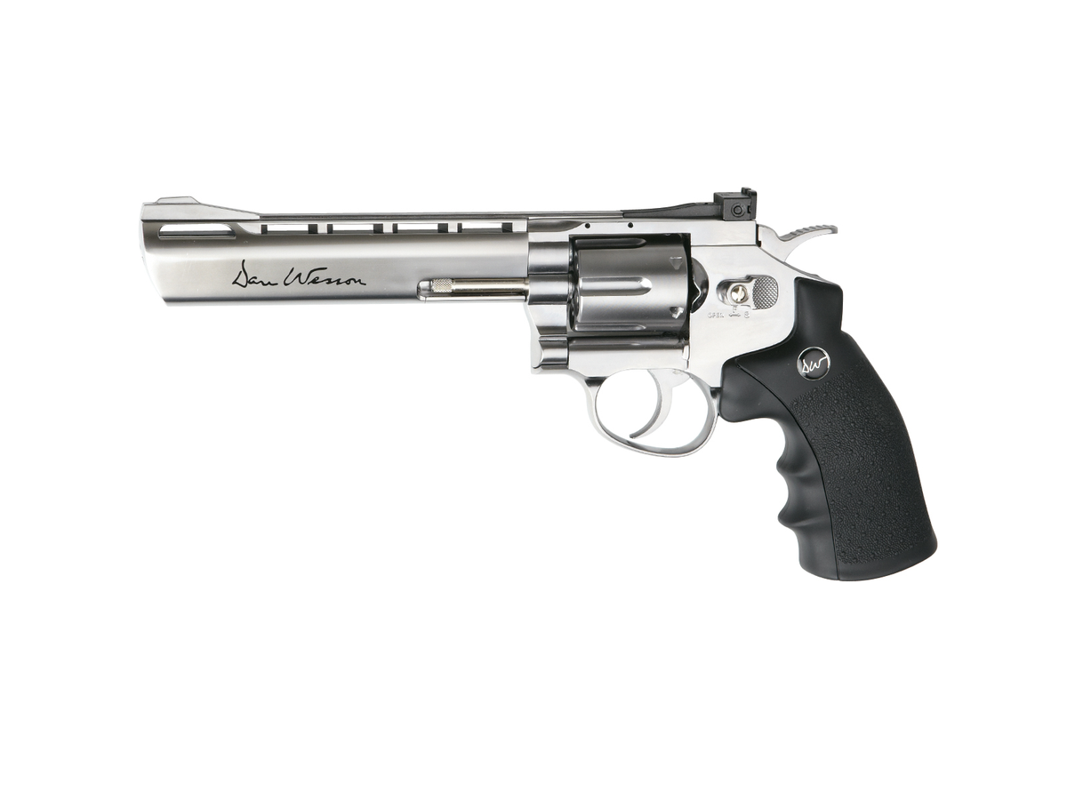 Revolver Dan Wesson 6 pouces CO2 argent ASG réf. 17115