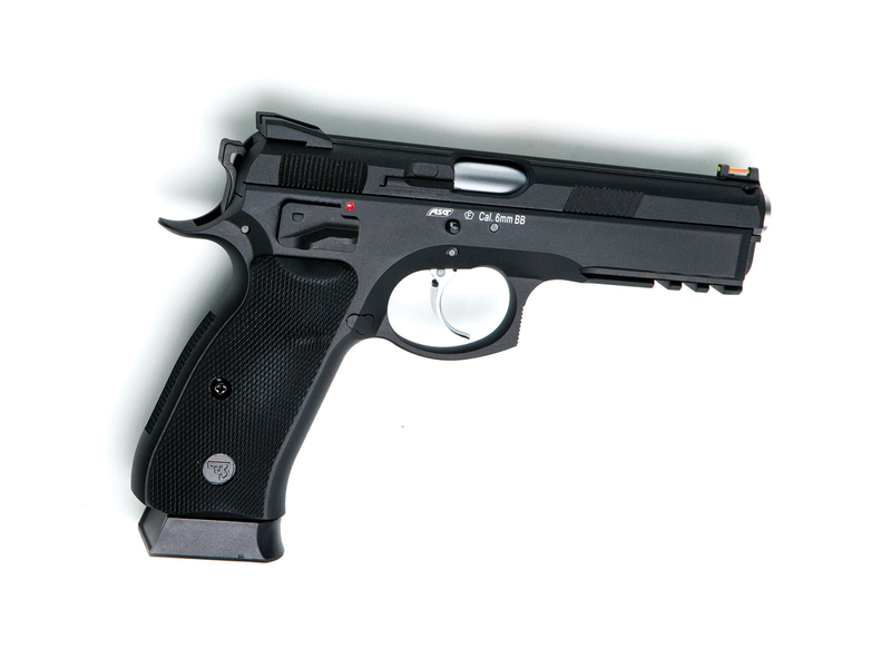 Pistolet GBB CZ SP-01 Shadow 6 mm noir – gaz / CO₂ — composant du pack AW