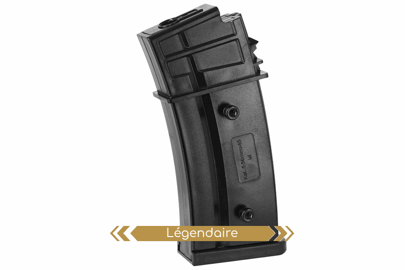 Pack G36 Assassin Workshop – trois chargeurs Mid-Cap S&T 140 billes