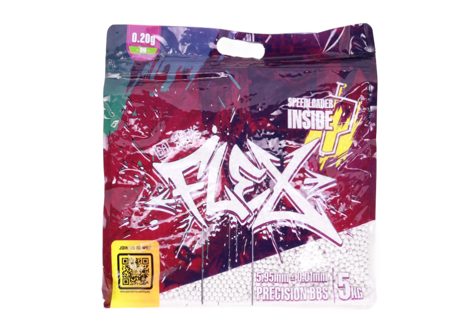 BILLES BIO 0.20G FLEX PRECISION EN SACHET DE 5KG AVEC SPEED LOADER — SA7104