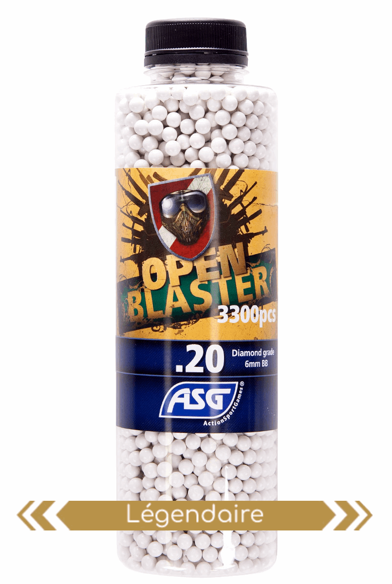 Billes BIO 0.20G Open Blaster en bouteille de 3300 - ASG