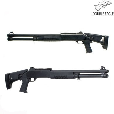 Double Eagle M56DL fusil à pompe Triple Shot Spring 6 mm – Noir