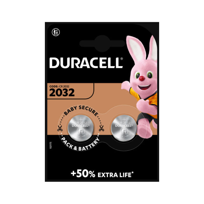 Pack de 2 piles CR2032 lithium 3V Duracell référence LC409