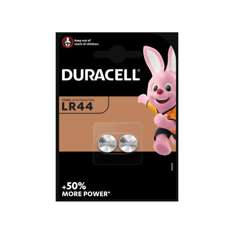 Lot de 2 piles LR44 1,5V Duracell référence LC422D