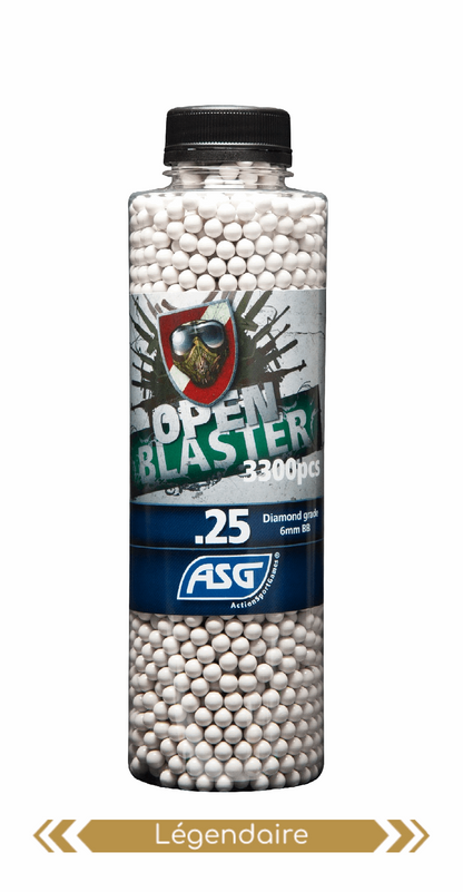 Billes BIO 0.25G Open Blaster en Bouteilles de 3300 - ASG