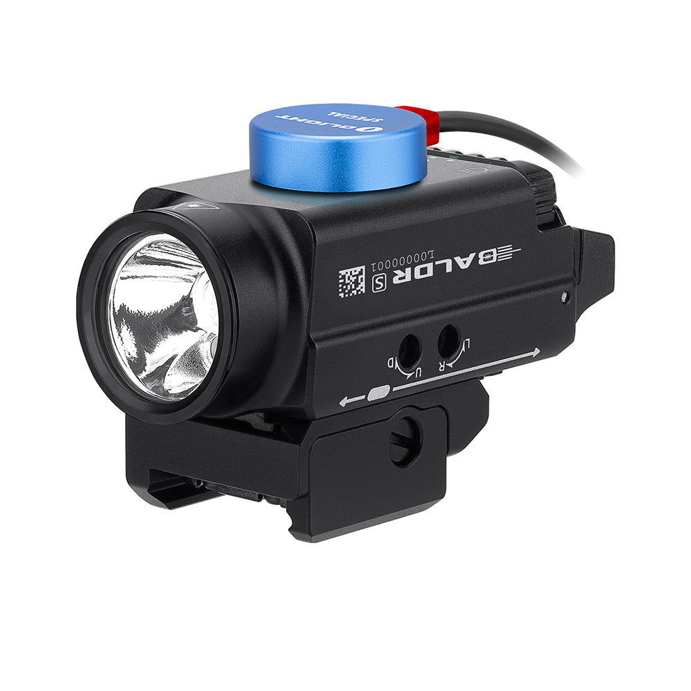 Lampe tactique Olight Baldr S avec laser vert – 800 lm