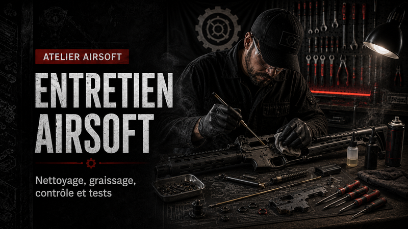 Entretien réplique Airsoft – nettoyage, graissage, contrôle et tests