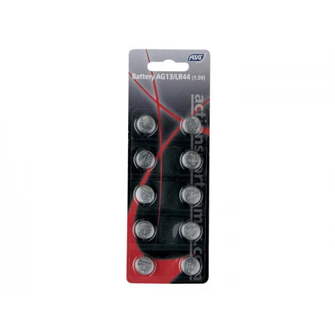Lot de 10 piles ASG LR44 AG13 1,5V référence 16694