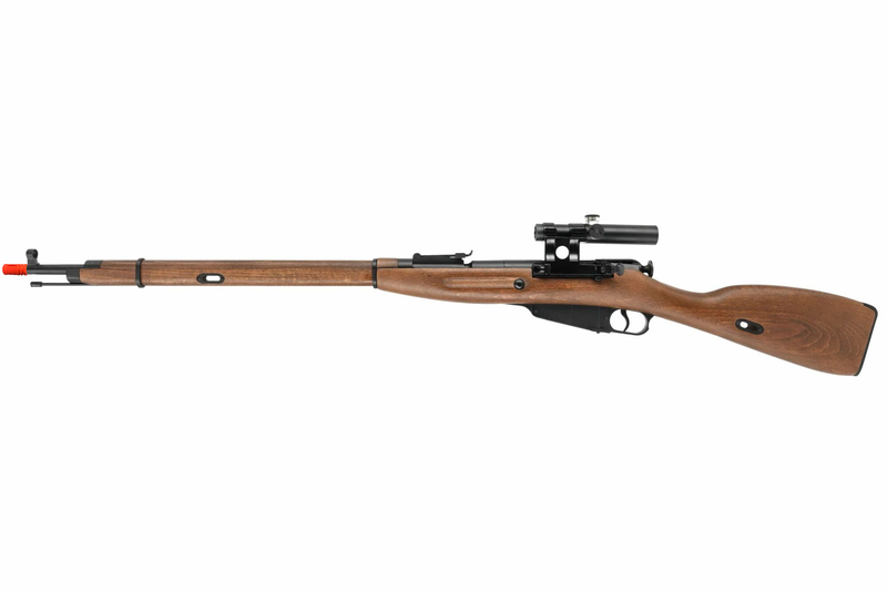 Réplique Mosin-Nagant version sniper avec lunette de visée type PU Double Bell Spring