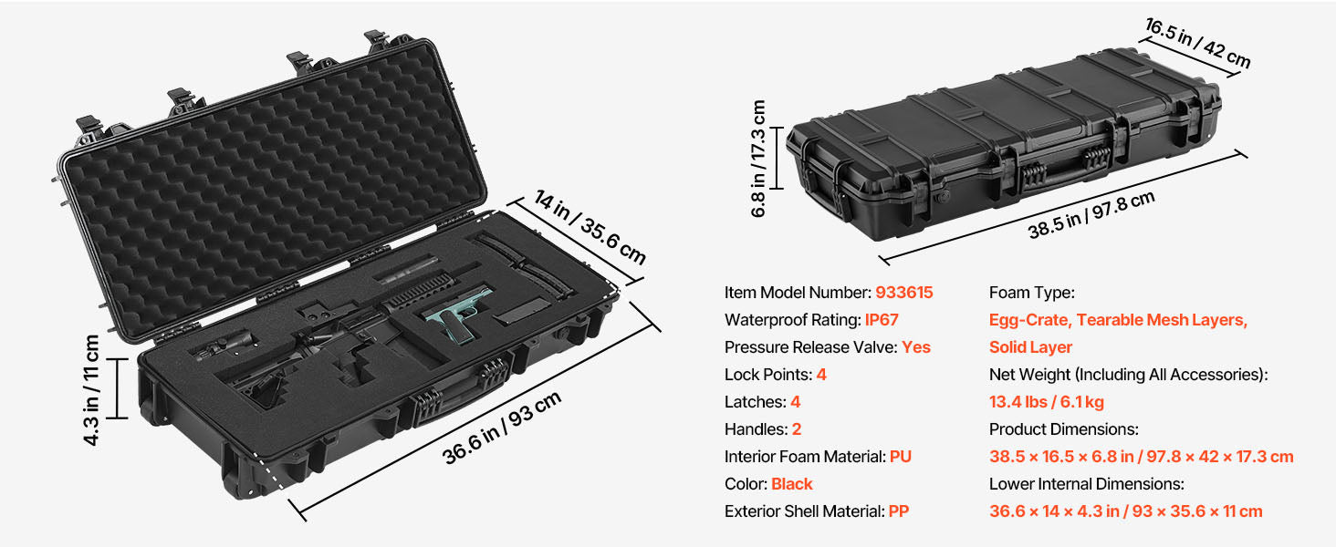 Mallette rigide étanche IP67 pour réplique Airsoft – SucceBuy – vue 17