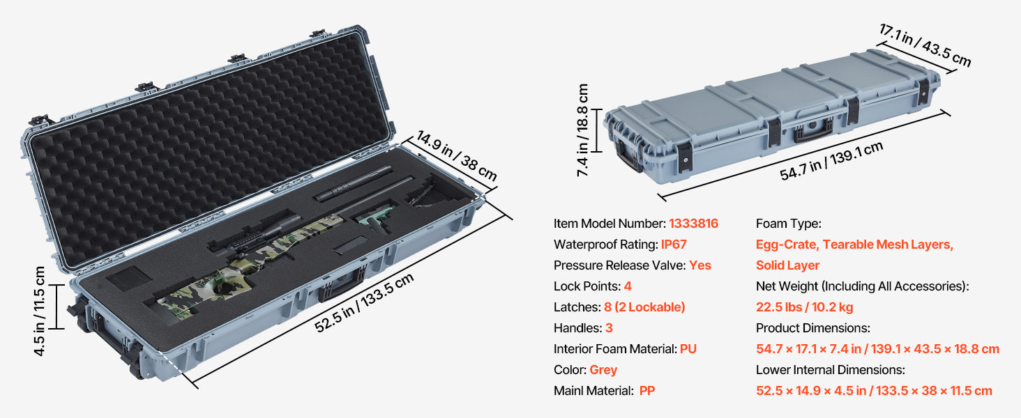 Mallette rigide étanche IP67 pour réplique Airsoft – SucceBuy – vue 28
