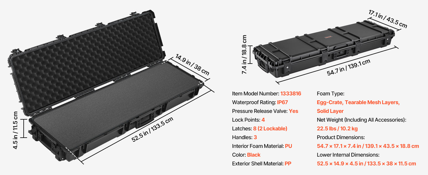Mallette rigide étanche IP67 pour réplique Airsoft – SucceBuy – vue 27
