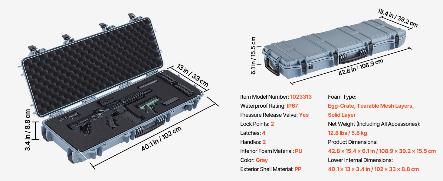 Mallette rigide étanche IP67 pour réplique Airsoft – SucceBuy – vue 18
