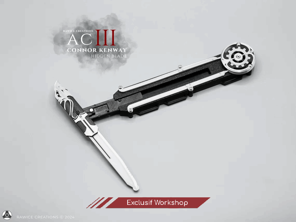 Lame secrète Connor Kenway - Double action - Hidden Blade Assassin's Creed 3