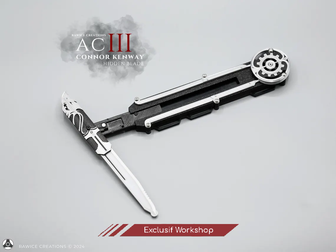 Lame secrète Connor Kenway - Double action - Hidden Blade Assassin's Creed 3