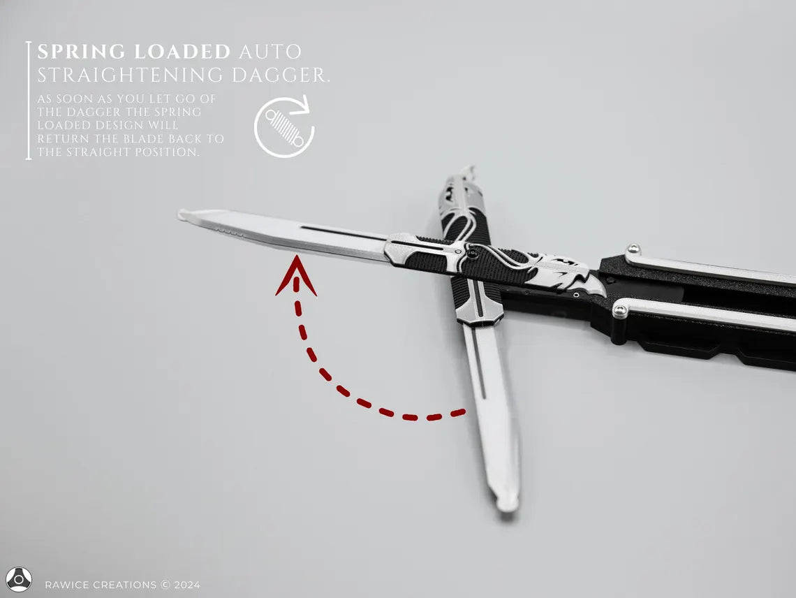 Lame secrète double action Connor Kenway en plastique – Rawice Creations