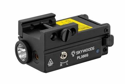 Lampe tactique 300 Lumens et Laser vert Combo Skywoods