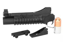 Lance grenade M203 court métal noir et grenade 40mm D-Boys