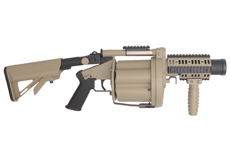 Lance-grenades Airsoft MGL 6 coups 40 mm – ICS