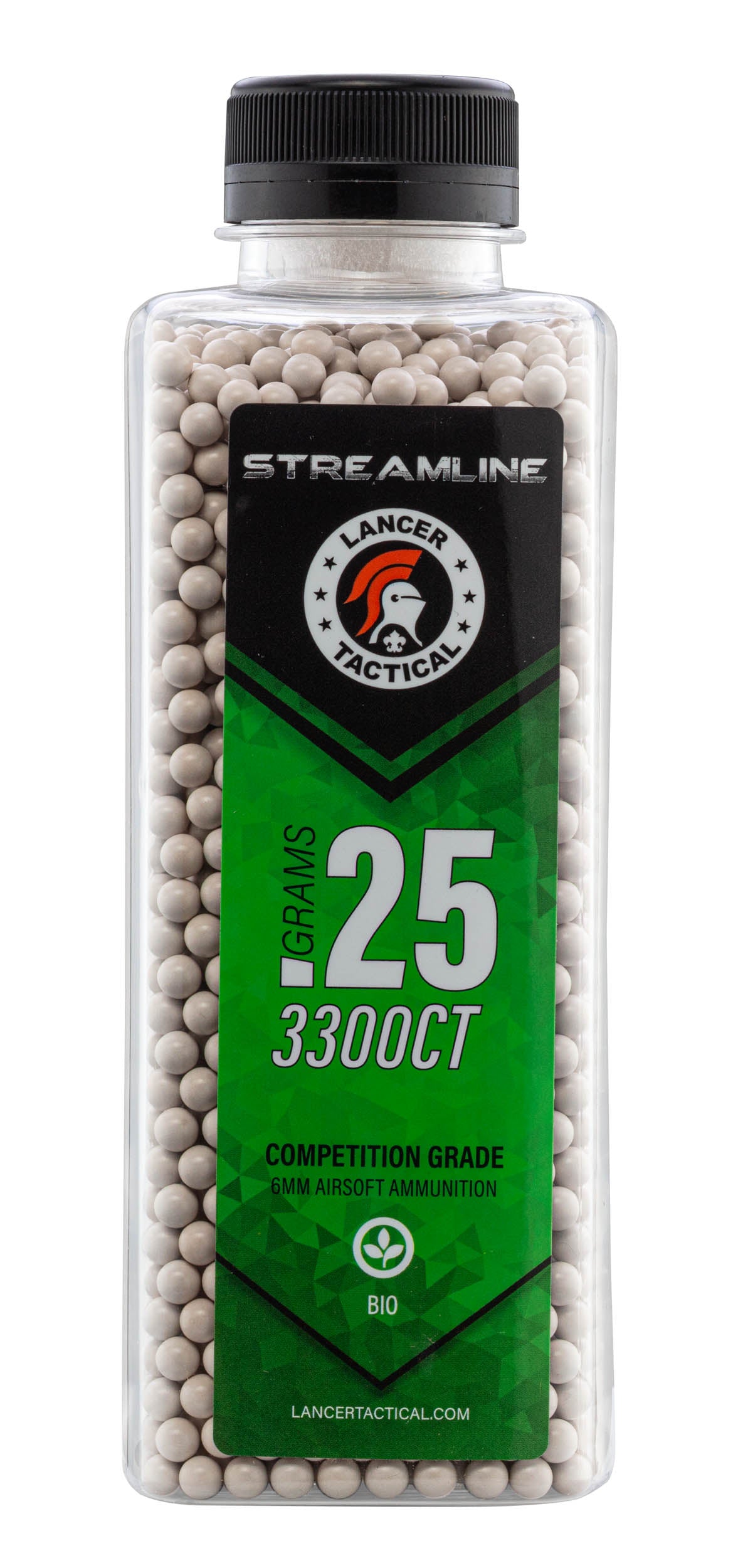 Billes STREAMLINE Bio Lancer Tactical 0,25 g BB3355 – bouteille et étiquette