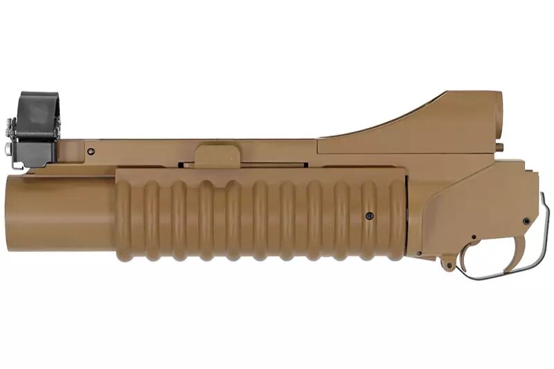 Lance grenade M203 court métal tan et grenade 40mm 36 billes Double Bell