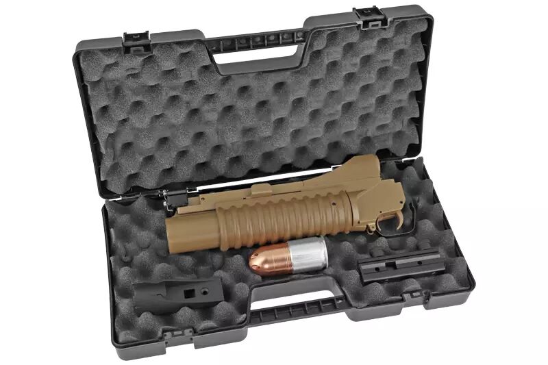 Lance grenade M203 court métal tan et grenade 40mm 36 billes Double Bell – vue 5